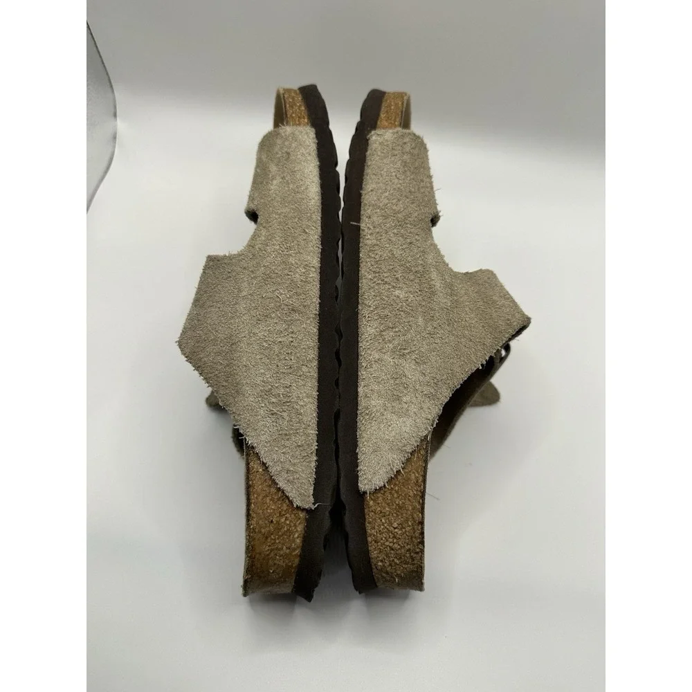 Birkenstock Arizona sandals Suede Leather Taupe Women's 7 And Eu38